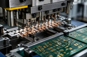Precision metal stamping for electronic components including connectors and PCBs