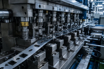 progressive die stamping tool with strip layout in high-volume OEM production