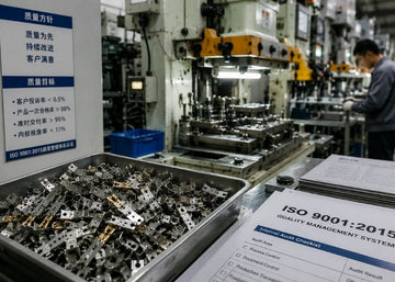 ISO 9001:2015 quality management system in precision metal stamping manufacturing
