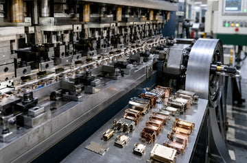 multi-station progressive die stamping for precision connector shell OEM production
