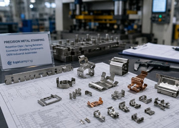 precision metal retention clips used in OEM connector and industrial assembly applications