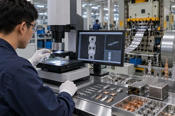 Metal stamping quality control inspection for precision stamped parts