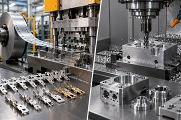 Metal stamping vs CNC machining for OEM metal parts