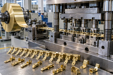 Precision brass stamping for electrical terminals and OEM components